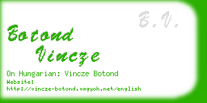 botond vincze business card